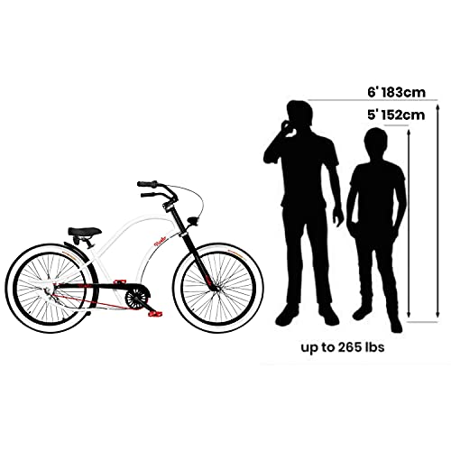 Vivelo Chopper Beach Cruiser for Men Complete Bike 7-Speed Storck