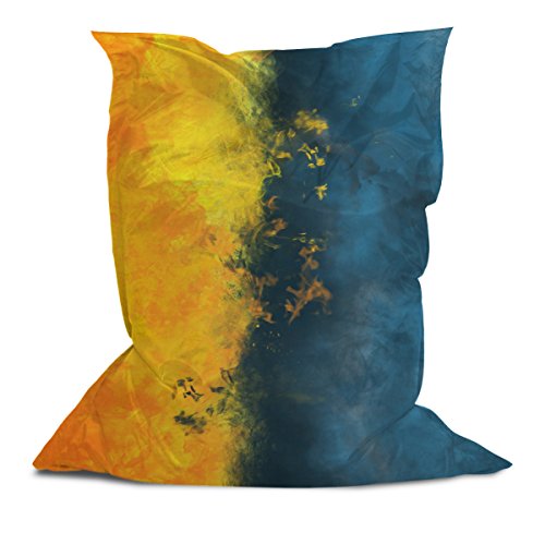 Above All Advertising Printed Pillow Bean Bag Chair with Foam Filler Multi Color