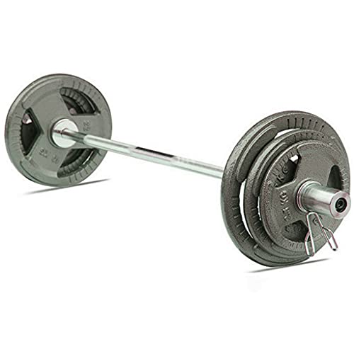 Generic Olympic Weight Plate Set 262LB Rubber Grip for Strength Training