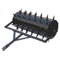 Yard Tuff 48 Inch Wide Drum Spike Aerator with Pin Style Hitch Black