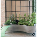 Marchioro Garden Products Sally Plus Garden Box with Self Watering Reservoir and Trellis Light Gray