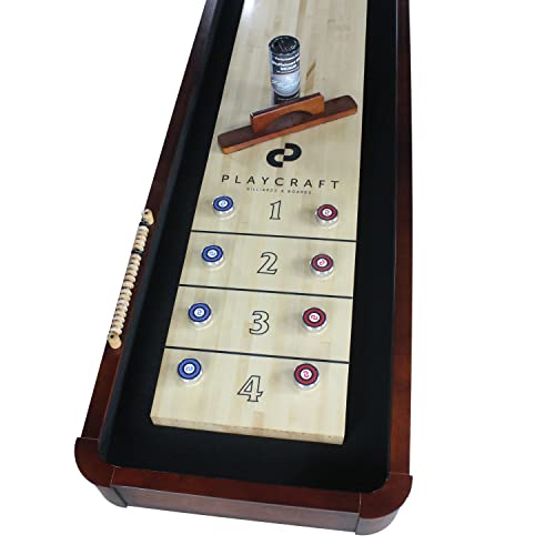 Playcraft Georgetown Cherry 14' 2 Piece Construction Shuffleboard Table