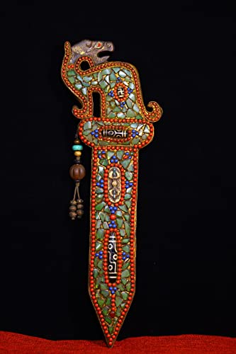 Generic Tibetan Temple Dragon Head Sword Amulet