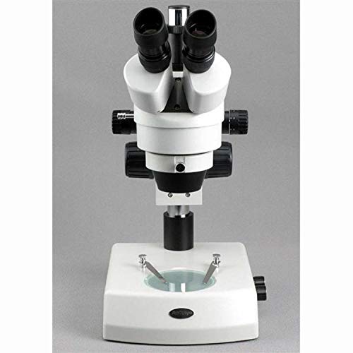 AmScope Professional Trinocular Stereo Zoom Microscope with Darkfield Condenser Clear