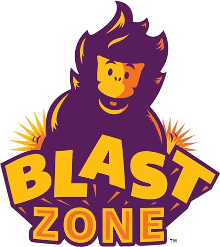 Blast Zone Double Play Inflatable Dual Hoops Bounce House with Blower Red