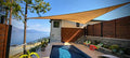 Sentinel Shade Systems Summit Series Shade Sail Equilateral Triangle Chino Cream