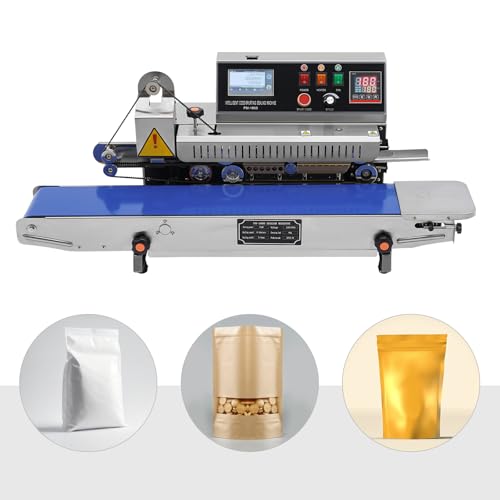 HWBWE Chamber Vacuum Sealer 750W for Wet Foods Blue Silver