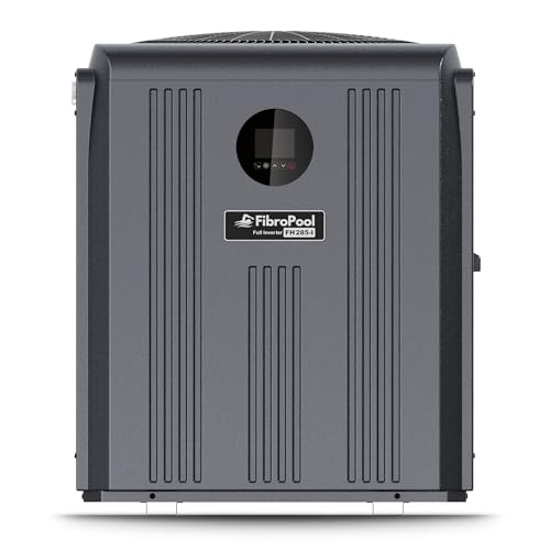 FibroPool FH285-i Swimming Pool Heat Pump 85,000 BTU Black