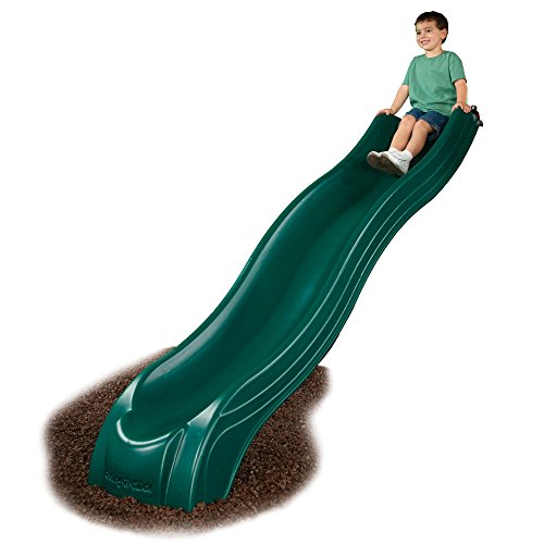 Swing-N-Slide Alpine Plastic Slide with Safety Handles Green