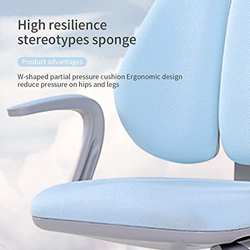 Skycity Ergonomic Student Writing Desk and Chair Set, Height Adjustable, Blue