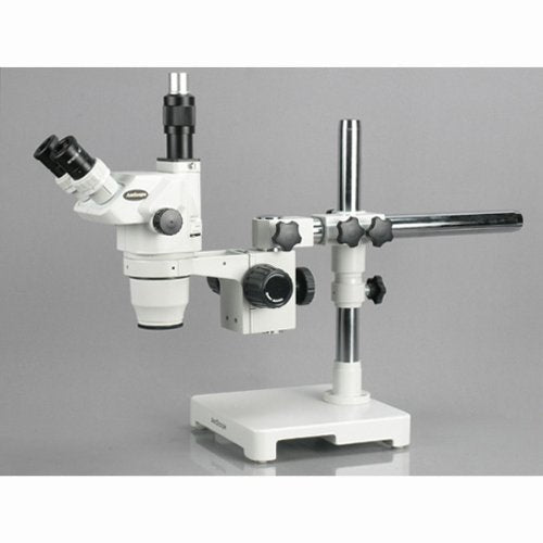 AmScope Professional Trinocular Stereo Zoom Microscope 6.7X-90X White