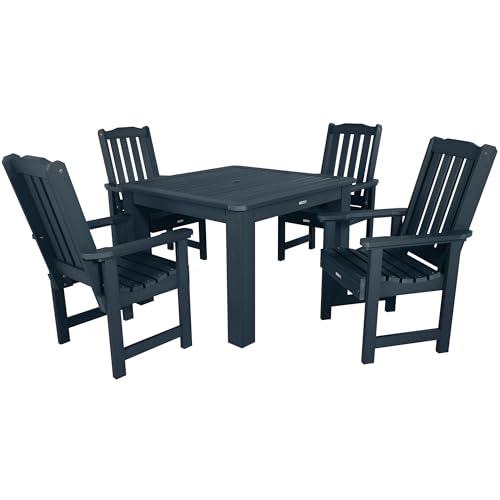 Highwood Lehigh 5-Piece Square Dining Set 42-Inch Federal Blue