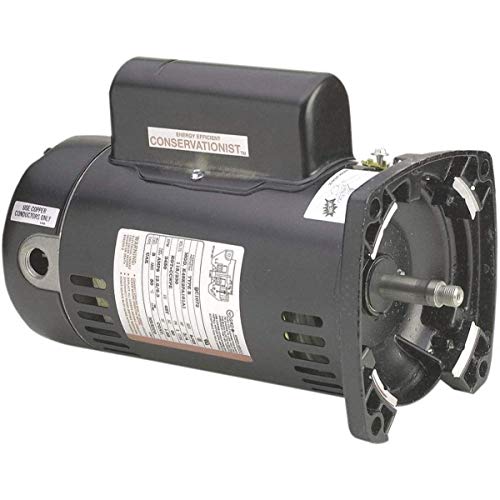 The Pool Supply Shop 1HP Square Flange Pool Pump Motor Black