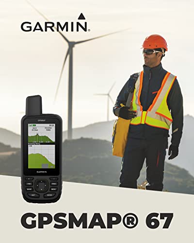 Wearable4U Garmin GPSMAP 67 Rugged Hiking Handheld +E-Bank with Car & Wall Chargers