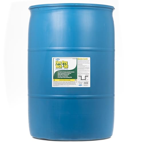 Comstar Fire Pro Tech-50 Glycerin-Based Anti-Freeze for CPVC Sprinkler Systems, Non-Toxic, 55 Gallons