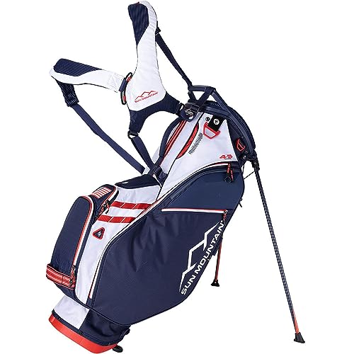 Sun Mountain 2024 4.5Ls 14-Way Golf Stand Bag Navy/White/Red
