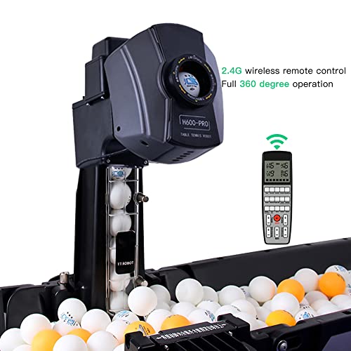 Boknight Table Tennis Robot with Capture Net Black