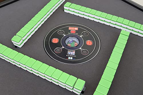 usamjtable Ultra-Thin Automatic Mahjong Table Wooden Green