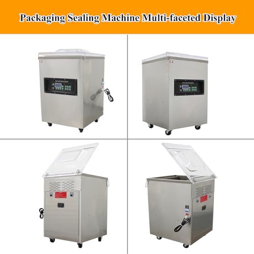 BEILOCKERY 110V 900W Vertical Vacuum Packaging Machine Digital Display Stainless Steel 17.7 inch Sealing Length