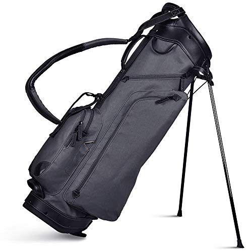 Sun Mountain 2019 Canvas/Leather Stand Bag Slate-Black