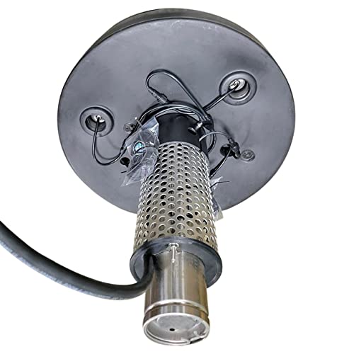 Hydro-Torque Series Floating Fountain with 5 Spray Patterns Black