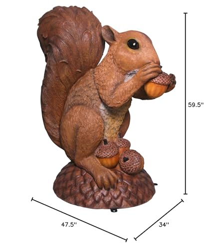 Design Toscano Wirral The Enormous Squirrel Statue Full Color