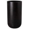 Emissary Terrazzo Round Planter 20in. L x 35in. H Terrazzo Black