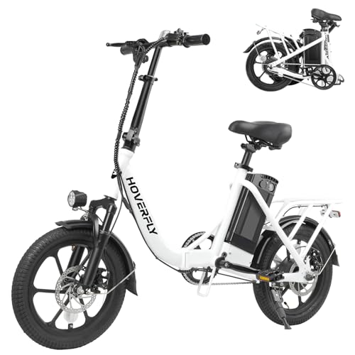 HOVERFLY 16" Folding Electric Bike 350W White