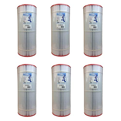 Unicel 100 Square Feet Sharp Pleats Swimming Pool Cartridge Filter 6 Pack