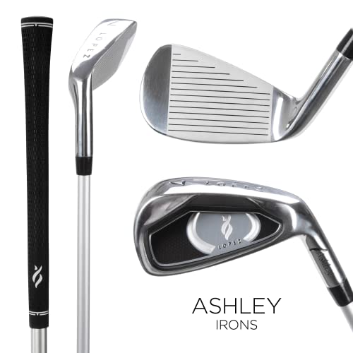 Nancy Lopez Golf Ashley 18PC Complete Golf Clubs, Cart Bag Package Set - Geo Star
