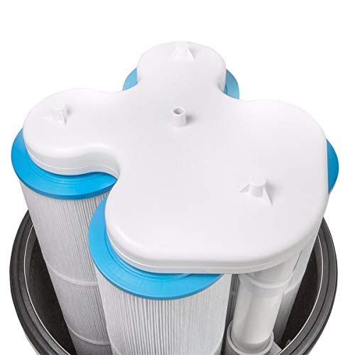 XtremepowerUS Pro-Series Pool Cartridge Filter In-Ground Swimming Pool and Spa Filter System Black