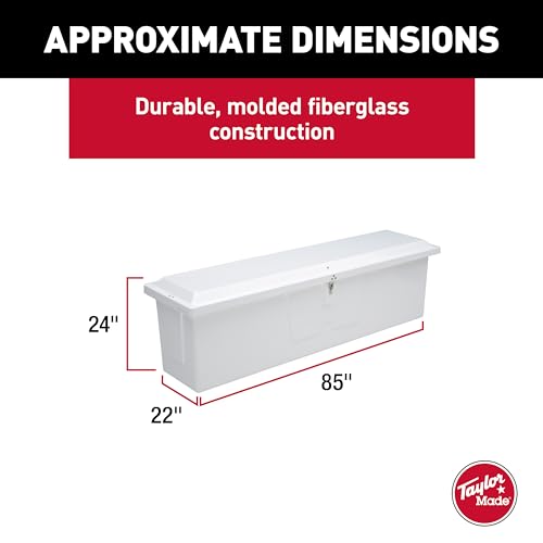 TaylorMade Stow 'N Go Waterproof Storage Box with Lockable Latch White