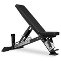 XMark Adjustable Weight Bench PreAssembled Mainframe Flat Incline Bench Black