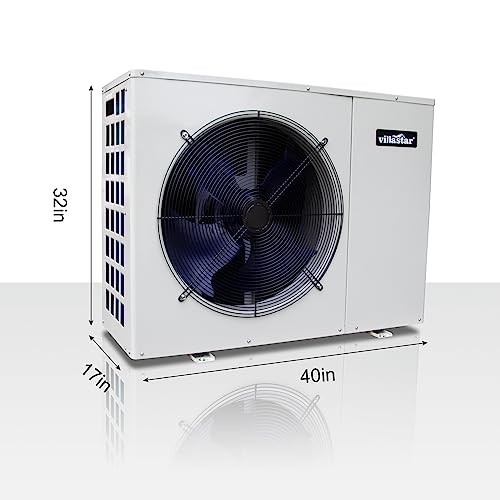 Villastar Inground Pool Heat Pump 68000BTU/hr White