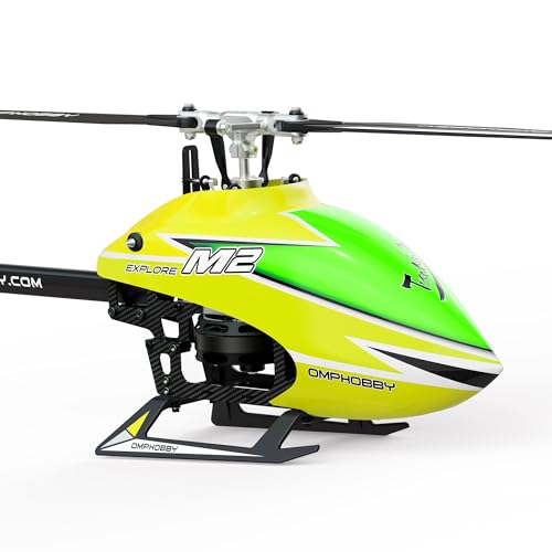 OMPHOBBY M2 Explore RC Helicopter Dual-Brushless Motor 6CH 3D Flight BNF Yellow