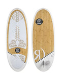Ronix Koal Classic Longboard Wakesurf Board Bamboo Wood/White