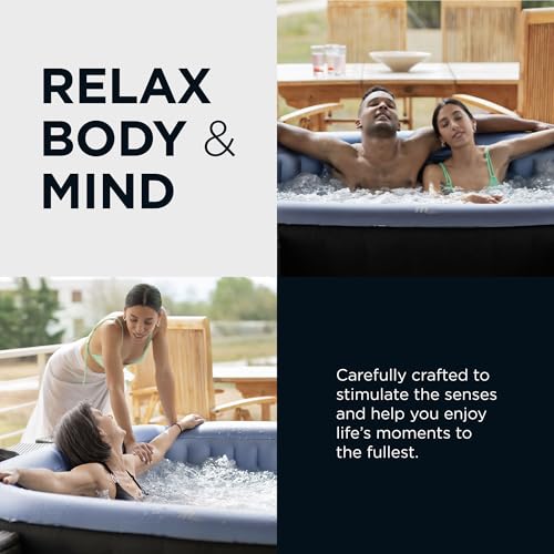 M Spa Tekapo 6-Person Square Hot Tub with Air Jet System and Thermal Cover