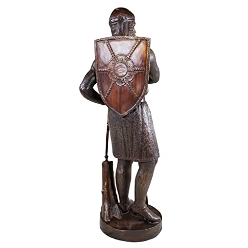 Design Toscano 13th Century Medieval Warrior Soldier Lost Wax Bronze Statue Bronze