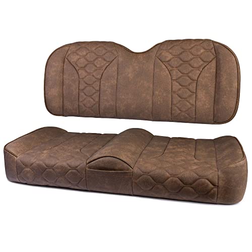 MODZ® FS2 Custom Golf Cart Front Seat for ICON [20,i20L,i40 & i40L] - [Add $40] - Brown Base - Hex Pattern Hex