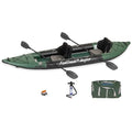 Sea Eagle 385FTA Fasttrack Angler Inflatable Green Fishing Kayak - Hunter Green