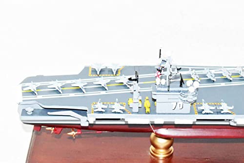 Squadron Nostalgia LLC USS Carl Vinson CVN-70 Aircraft Carrier 24 Inch Mahogany Scale Model Navy