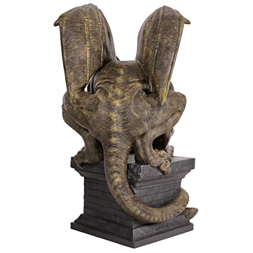 Design Toscano Manchester Cathedral Gothic Chimera Gargoyle Statue Two Tone Stone Finish