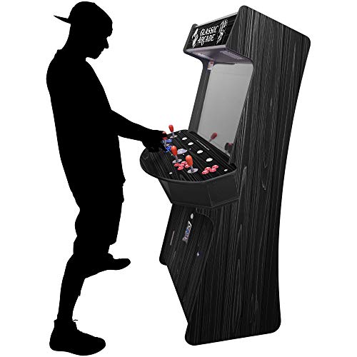 Creative Outdoor Distributor Full Size Arcade Machine 4 Player 3500 Games Woodgrain Black Forest