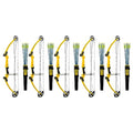 GENESIS Adjustable Right-Handed Compound Bow Kit with Quiver, Arm Guard, Arrows Yellow