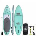 Atoll Inflatable Paddle Board with Premium SUP Stand Up Paddle Board Accessories & Back Pack, Non-Slip Comfort Deck Aqua Marine