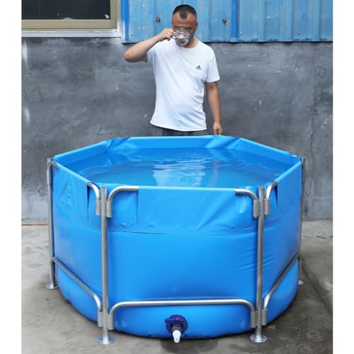 Sermair Canvas Folding Swimming Pool Multi-Functional Water Storage Tank Blue