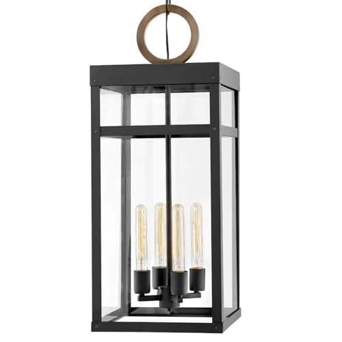 Hinkley Porter Medium Outdoor Pendant Black