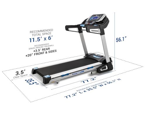 XTERRA Fitness TRX4500 Portable Treadmill Black Silver