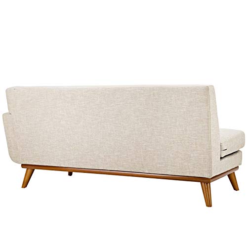 America Luxury Modern Contemporary Loveseat Sofa Fabric Beige