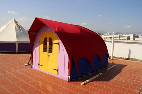 SAM&HAIBEI Customizable Wooden Playhouse 12x8ft Colourful